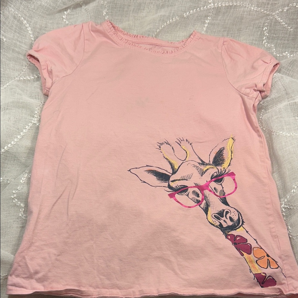Land’s End Giraffe t-shirt size 14 L (i dont think ever worn) K00040